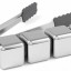 Охлаждающие камни для напитков Xiaomi Circle Joy Stainless Steel Ice Cubes 4шт серебро