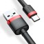 Usb Кабель-зарядка TYPE-C Baseus Cafule 2A 2м (CATKLF-C91) чёрно-красный