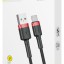 Usb Кабель-зарядка TYPE-C Baseus Cafule 2A 2м (CATKLF-C91) чёрно-красный