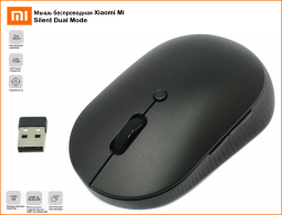 Беспроводная мышь Xiaomi Mi Silent W02, бесшумная мышь, чёрная