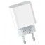 Зарядный блок для быстрой зарядки Type-C Hoco Plus, 1-порт USB-C, 1C/20вт, белое