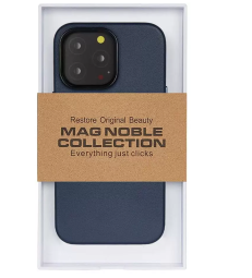 Накладка для i-Phone 15 Pro K-Doo Mag Elite алькантара синяя