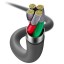 Usb Кабель-зарядка Lightning Baseus Silica Gel 2.4A 1.2м черный