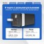 Повербанк Hoco Master 40.000mAh 22.5W 2USB/Type-C/Micro - с фонариком - черный