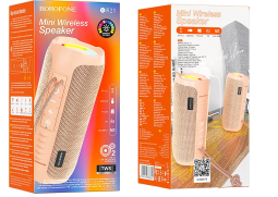 Bluetooth колонка Borofone BR21 розовая