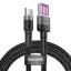 Usb Кабель для скоростной зарядки TYPE-C Baseus Cafule 5A 40W 1м  черный