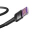 Usb Кабель для скоростной зарядки TYPE-C Baseus Cafule 5A 40W 1м  черный