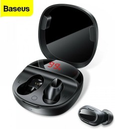 Беспроводные наушники Baseus Bowie WM01 300mAh/25ч, черные