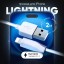 Usb Кабель-зарядка Lightning Hoco X1 Rapid 2.4A 2м силиконовый белый