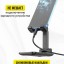 Держатель для телефона на стол Borofone Lite - 4.7"-10" черный
