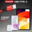 Usb Кабель для зарядки Type-C Hoco X14 Speed 2.4A 1м в тканевой оплетке красный