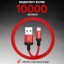 Usb Кабель для зарядки Type-C Hoco X14 Speed 2.4A 1м в тканевой оплетке красный
