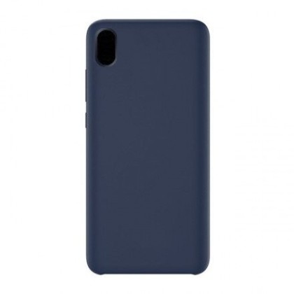 Накладка для Huawei Y5 Prime (2019)/Honor 8S Silicone cover темно-синяя