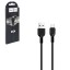 Usb Кабель для зарядки Type-C Hoco X20 Flash 2.4A 2м силиконовый черный