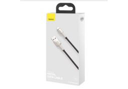 Usb Кабель-зарядка Lightning Baseus Metal 2.4A 1м черный