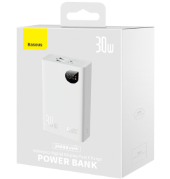 Powerbank Baseus Adaman2 20000mAh 2USB/1USB-C 30W PPAD050002 белый