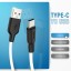 Usb Кабель-зарядка Type-C Hoco X21 Silicone 2.4A 1м мягкий силиконовый белый