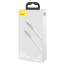 Кабель-зарядка Type-C на Type-C Baseus Cafule Metal 100W, 1м, белый.