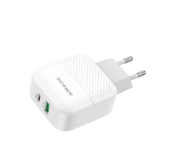 Сетевое зарядное устройство Borofone 46A 1USB/1C PD3.0/QC3.0 3A 18W белое