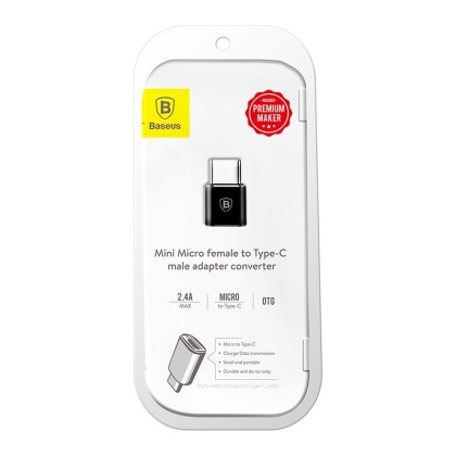 OTG Type-C на Micro Baseus CAMOTG-01 черный