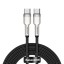 Кабель-зарядка Type-C на Type-C Baseus Cafule Metal 100W 2м CATJK-D01 чёрный