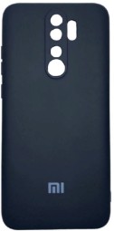 Накладка для Xiaomi Redmi Note 8 pro Silicone cover без логотипа черная