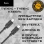 Usb Кабель-зарядка Type-C на Type-C Hoco 3.0A  60W 1M черный