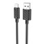 Usb Кабель-зарядка Micro Hoco X88 Cool 2.4A 1м силиконовый чёрный