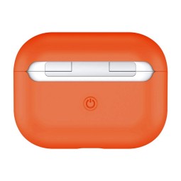 Силиконовый чехол для AirPods Pro персиковый