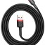 Usb Кабель-зарядка Lightning Baseus Cafule 1м (CALKLF-B19) черно-красный