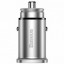 Автомобильное заряд. устр. Baseus Circular Metal 1USB/1C 30W CCALL-BS0S серебристое