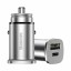 Автомобильное заряд. устр. Baseus Circular Metal 1USB/1C 30W CCALL-BS0S серебристое