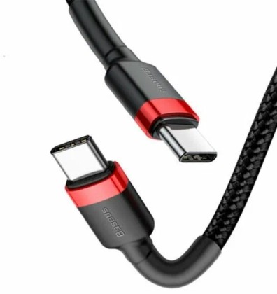 Кабель-зарядка Type-C на Type-C Baseus Cafule series PD2.0 2м (CATKLF-H91) красно-черный