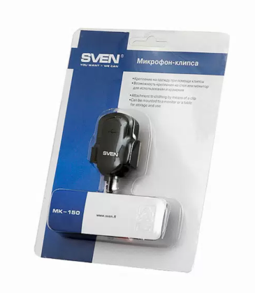 Микрофон петличный SVEN MK-150 3.5AUX черный