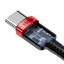 Кабель-зарядка Type-C на Type-C Baseus Cafule PD2.0 100W 2м красно-черная