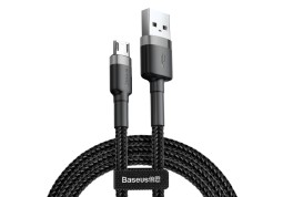Usb Кабель-зарядка Micro Baseus Cafule 1м BG1 серебристо-черный