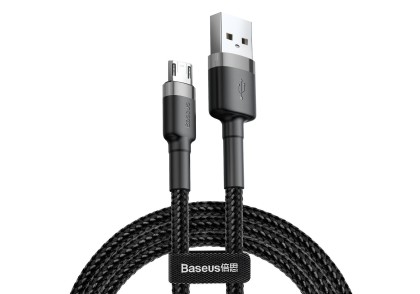 Usb Кабель-зарядка Micro Baseus Cafule 1м BG1 серебристо-черный