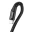 Usb Кабель-зарядка Lightning Baseus Elastic витой кабель, 2A, 1м, черный.