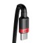 Кабель-зарядка Type-C на Type-C Baseus Cafule 100W 1м CATKLF-G91 красно-чёрный