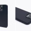 Накладка для iPhone 15 Pro Max KDoo - кожаная черная - Премиум серия
