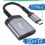 Картридер Hoco HOCO UA25 Type-C - SD/TF 480 Мбит/с 2TB серый
