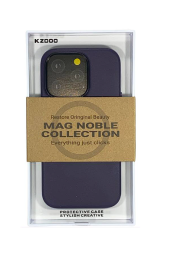 Накладка для i-Phone 15 Pro K-Doo Mag Noble кожаная фиолетовая