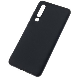Чехол-накладка для Huawei P30 силикон матовый чёрный