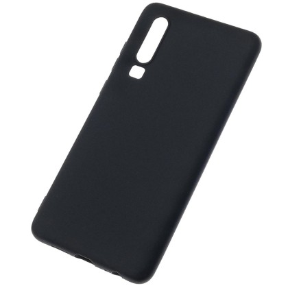 Чехол-накладка для Huawei P30 силикон матовый чёрный