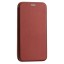 Чехол-книжка Samsung Galaxy S21 Ultra Fashion Case кожаная боковая бордовая