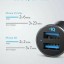 Автомобильный блок для зарядки телефона Anker A2727 24W 2USB черное