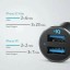 Автомобильный блок для зарядки телефона Anker A2727 24W 2USB черное
