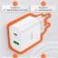 Сетевое зарядное устройство Hoco с шнуром Type-C на Type-C 1USB/1С PD3.0/QC3.0 20W/18W белое