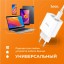 Сетевое зарядное устройство Hoco с шнуром Type-C на Type-C 1USB/1С PD3.0/QC3.0 20W/18W белое