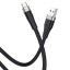 Usb Кабель-зарядка Type-C Hoco X53 Angel silicone 3A 1м плоский силиконовый чёрный